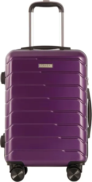 1 Piece Carry on Luggage ABS PC Hardshell TSA Lock Aluminum Trolley Spinner Wheels (Purple, 1 Piece)