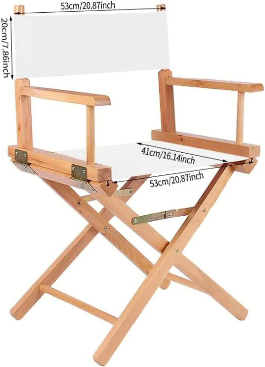 1 Set Director Chair Canvas Replacement with Wood Stick,21.2" L x 16.1" W Portable Replacement Cover Canvas for Directors Chair,Casual Home Director Chair Replacement Canvas (Black)