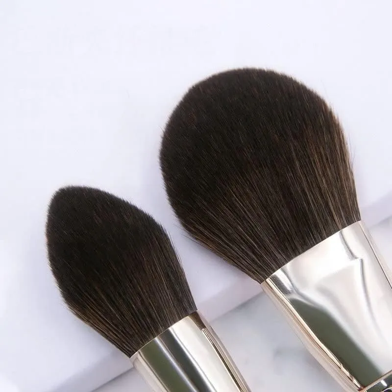 12 Brushes Set Full Set Loose Powder Brush Beauty Tools Wooden Handle Eyebrow Brush