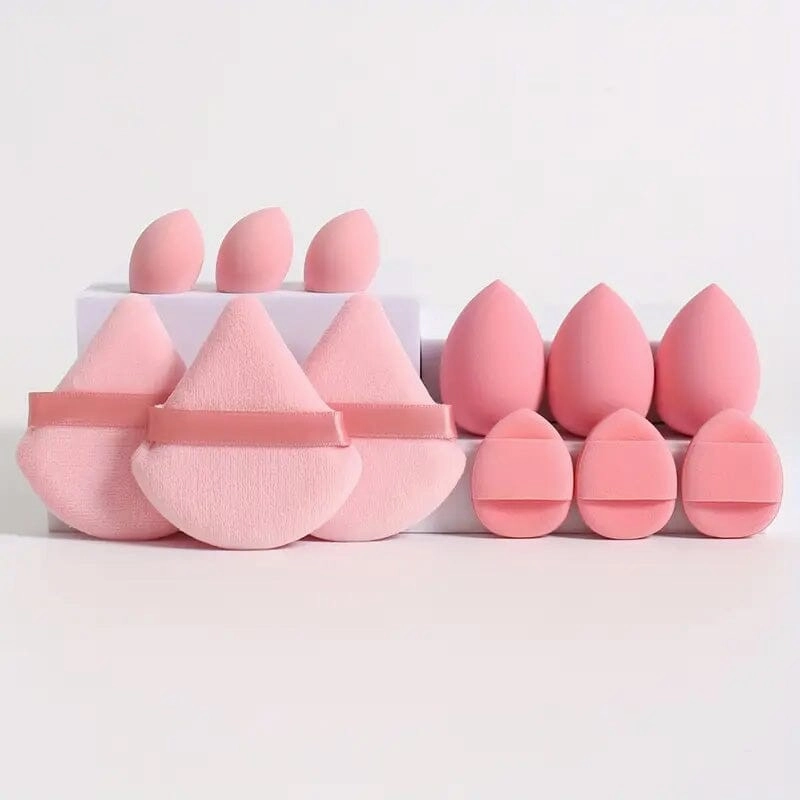 12-Piece Set: All-Purpose Makeup Sponge Puffs