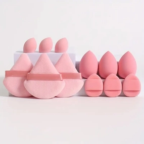 12-Piece Set: All-Purpose Makeup Sponge Puffs