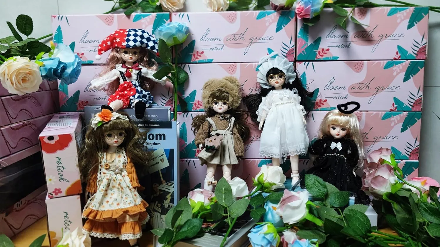 1/6 BJD Ball Jointed Blythe Smart Doll With Clothes - Anime Kawaii Myou Doll (Suwan)