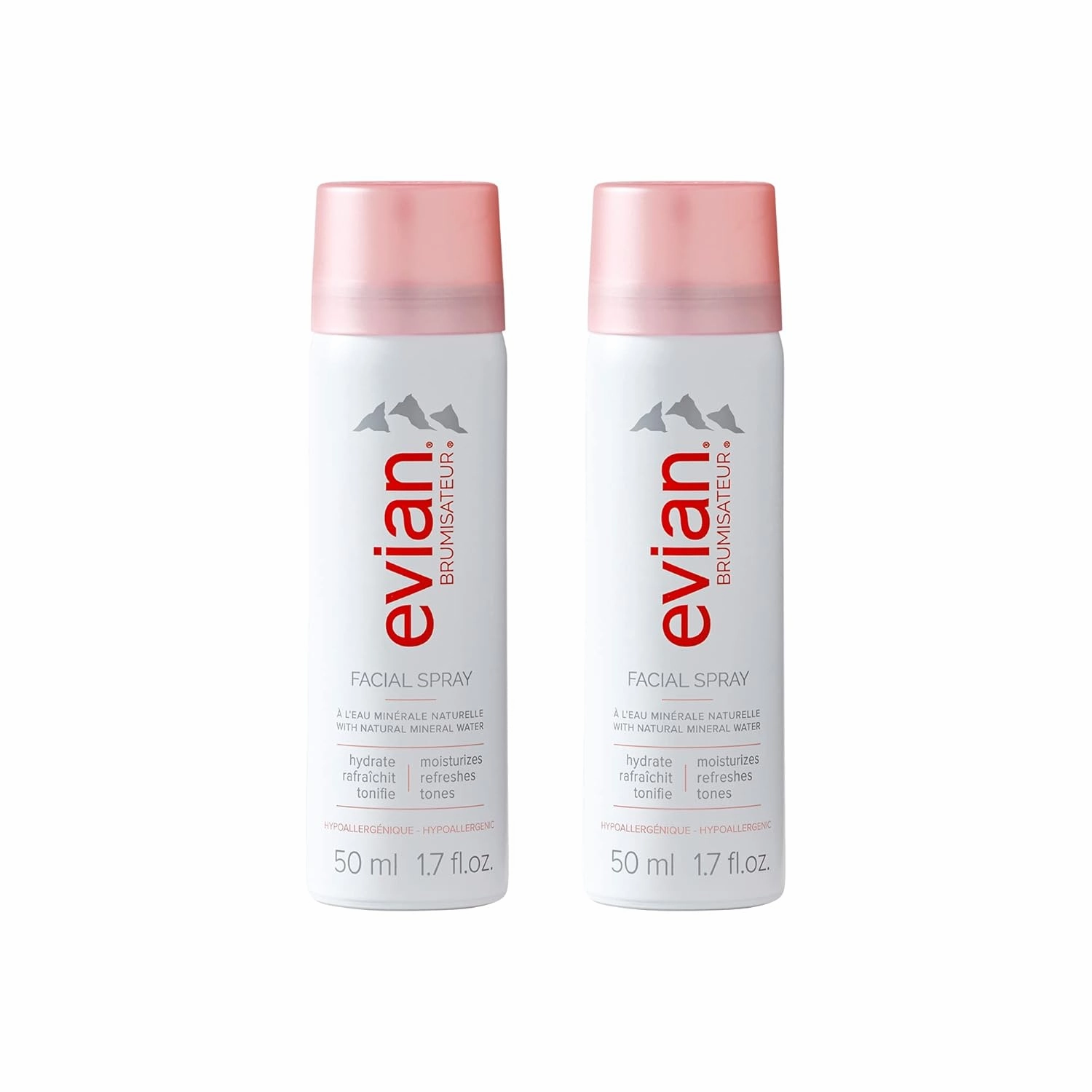 1.7 oz. Travel Duo - Instantly Hydrate - Refresh Skin - Revive Makeup - TSA Compliant - All Skin Types - French Alps Skincare