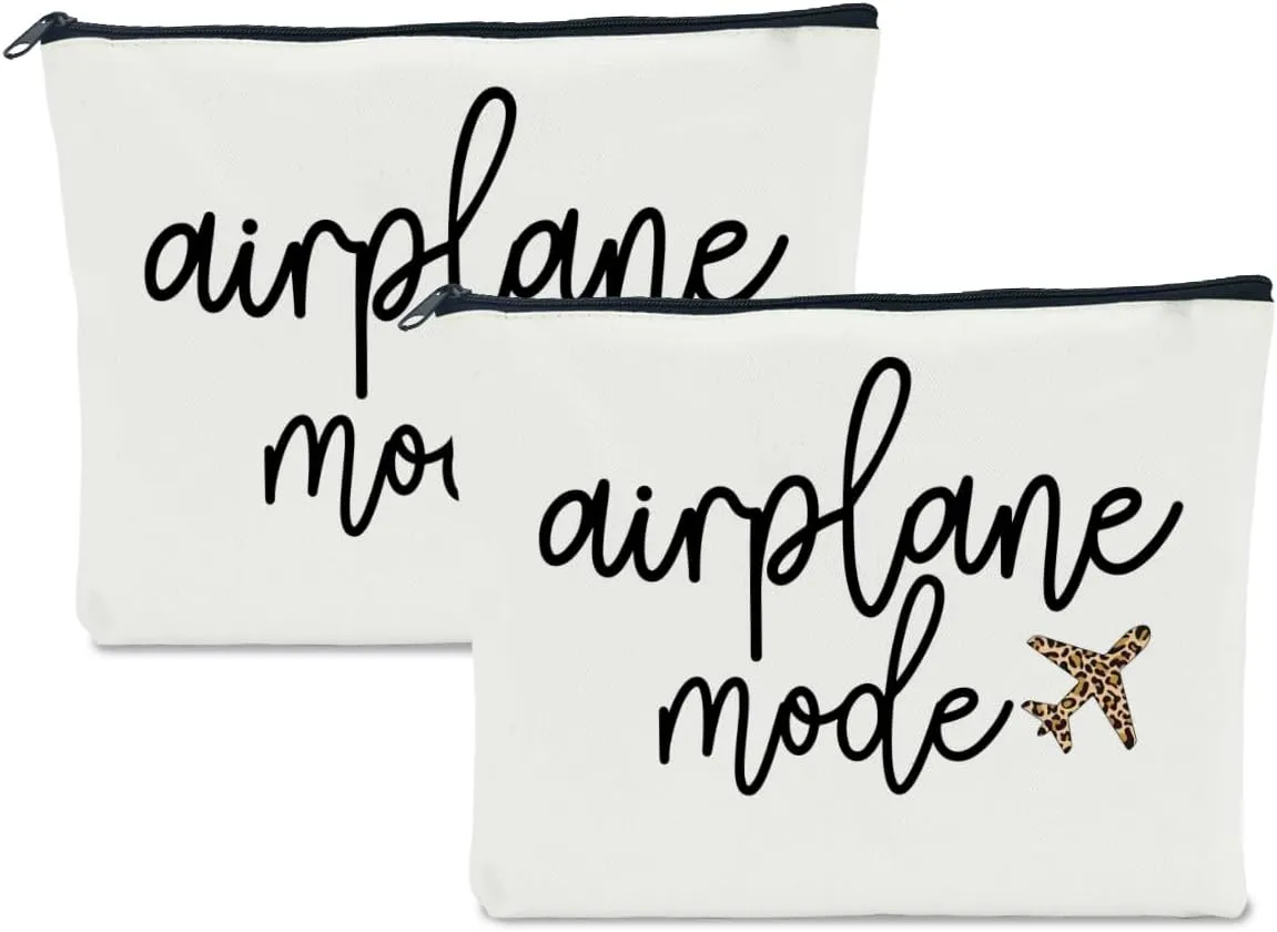 2 Pack Travel Gifts: Makeup Bags for Women - Perfect for Girls' Trips, Weekends, Parties & Vacations