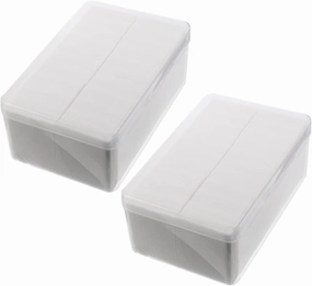 2000pcs Non-Woven Disposable Face Pads for Makeup Removal and Skin Care Soft Lint Cleaning Patches Convenient Box for Daily Use and Polishing
