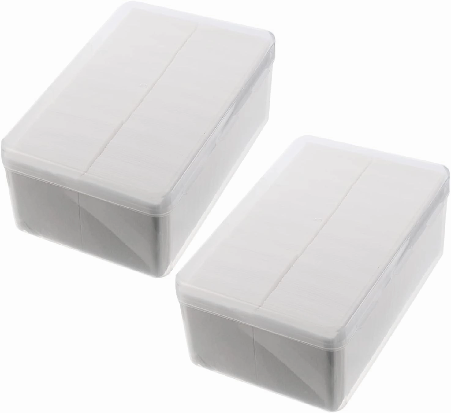 2000pcs Non-Woven Disposable Face Pads for Makeup Removal and Skin Care Soft Lint Cleaning Patches Convenient Box for Daily Use and Polishing
