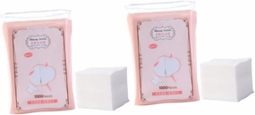 2sets Cotton Pads for Face Toner Soft Cotton Facial Rounds 100 Count for Nail Art Skin Care 1000pcs*2