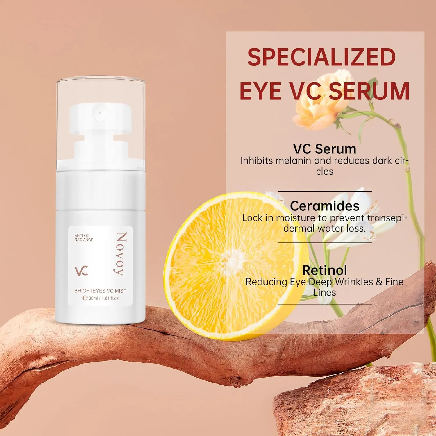 30 Pairs 3-Secs Melting Collagen Under Eye Patches with Vitamin C Serum, Under Eye Mask for Puffy eyes and Dark Circles | Retinol Hyaluronic Niacinamide Ceramides,Korean Popular Eye Patches