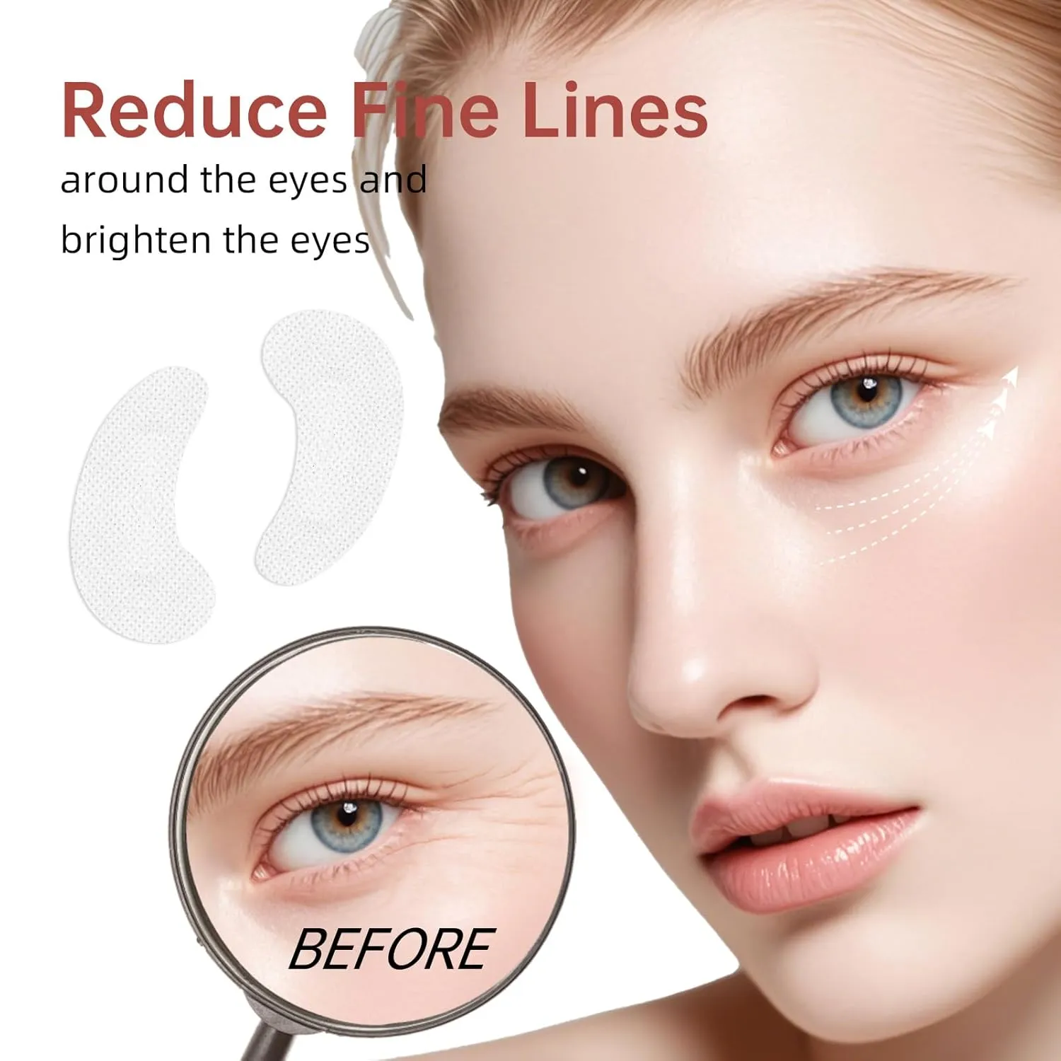 30 Pairs 3-Secs Melting Collagen Under Eye Patches with Vitamin C Serum, Under Eye Mask for Puffy eyes and Dark Circles | Retinol Hyaluronic Niacinamide Ceramides,Korean Popular Eye Patches
