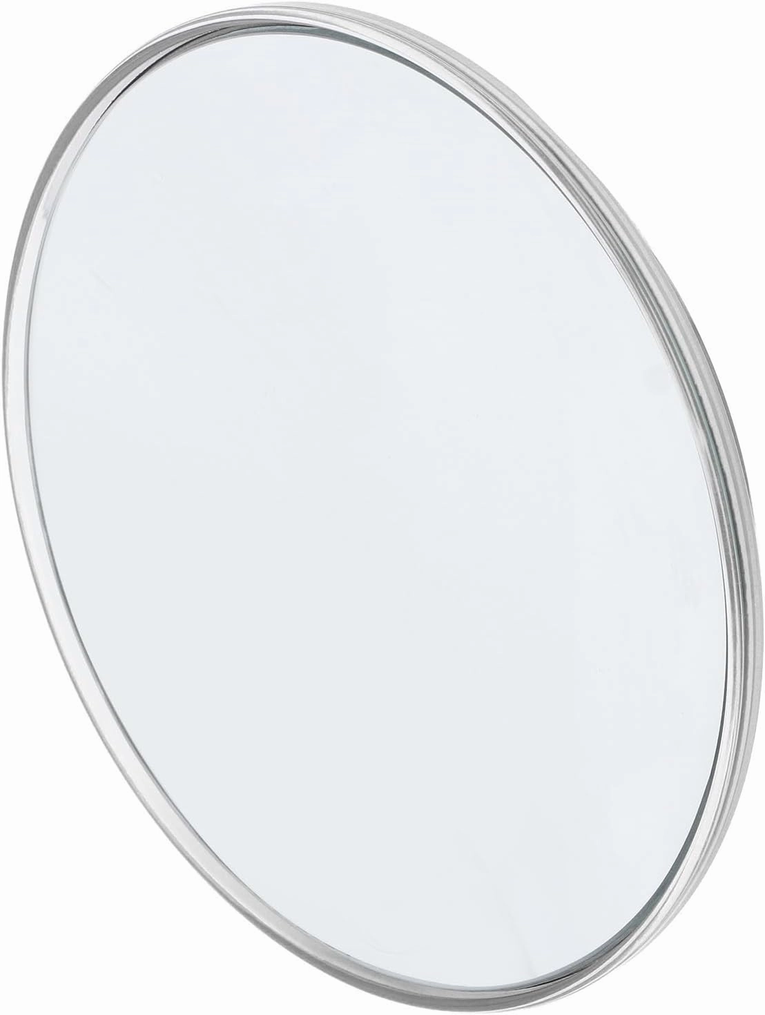 30X Magnifying Mirror, Portable for Tweezing, Makeup, Eyebrows Round Magnified Mirror with 3 Suction Cups, Use for Checking Details (Silver)
