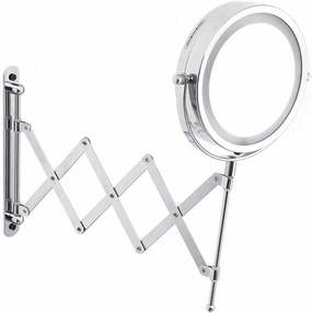 3X Makeup Mirror 6 Inch Magnifying LED Lighted Folding Vanity Mirror, Portable Illuminated Bathroom Shaving Mirror 360° Swivel for Spa, Bathroom