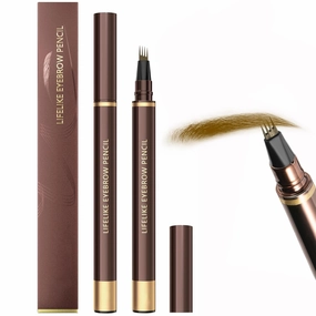 4 Tip Precise Eyebrow Pencil, 3d Waterproof Microblading Eyebrow Pen, Long-Lasting Smudge-Proof, Waterproof 4 Tip Eyebrow Pen For Natural Brows