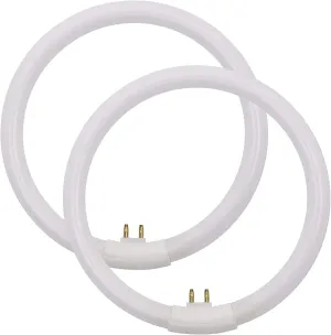 5.5 Inch Outside Diameter,T4 12W 6400K Circular Fluorescent Bulb,Replacement for Conair Round Makeup Mirror