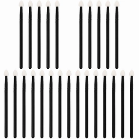 5sets Professional Eye Makeup Brush Set Silicone Applicators 10-piece Set for Even Application Ideal for Dry Oily Combination Skin 5pcs*5