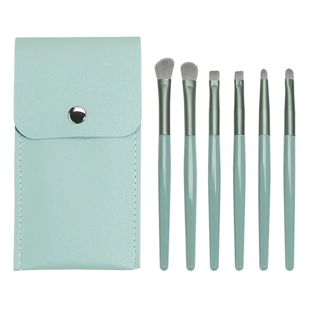 6 x cosmetic brush set, portable, with eye shadow, eyebrow brush, eye makeup tool(3pack,6pcs)