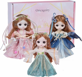 6-inch Cute Little Princess Dolls as a Birthday Gift for Girls, DIY Spherical Joint Doll, Decorate Doll House Toys