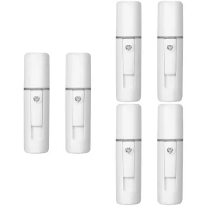 6pcs Nano Face Sprayer Humidifier Multifunctional Beauty Tool for Quick Hydration Skin Care White Portable Facial Maker for All Skin Types for Makeup