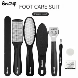 8-Piece Foot Grinder Brush Set Foot File Scraper Callus Remover Foot Shaver Foot Sanding Filing Pedicure Tool Set