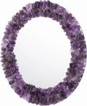 Alipis Fancy Decorative Mirror Crystal Embellished Makeup Mirror Home Travel Accessory
