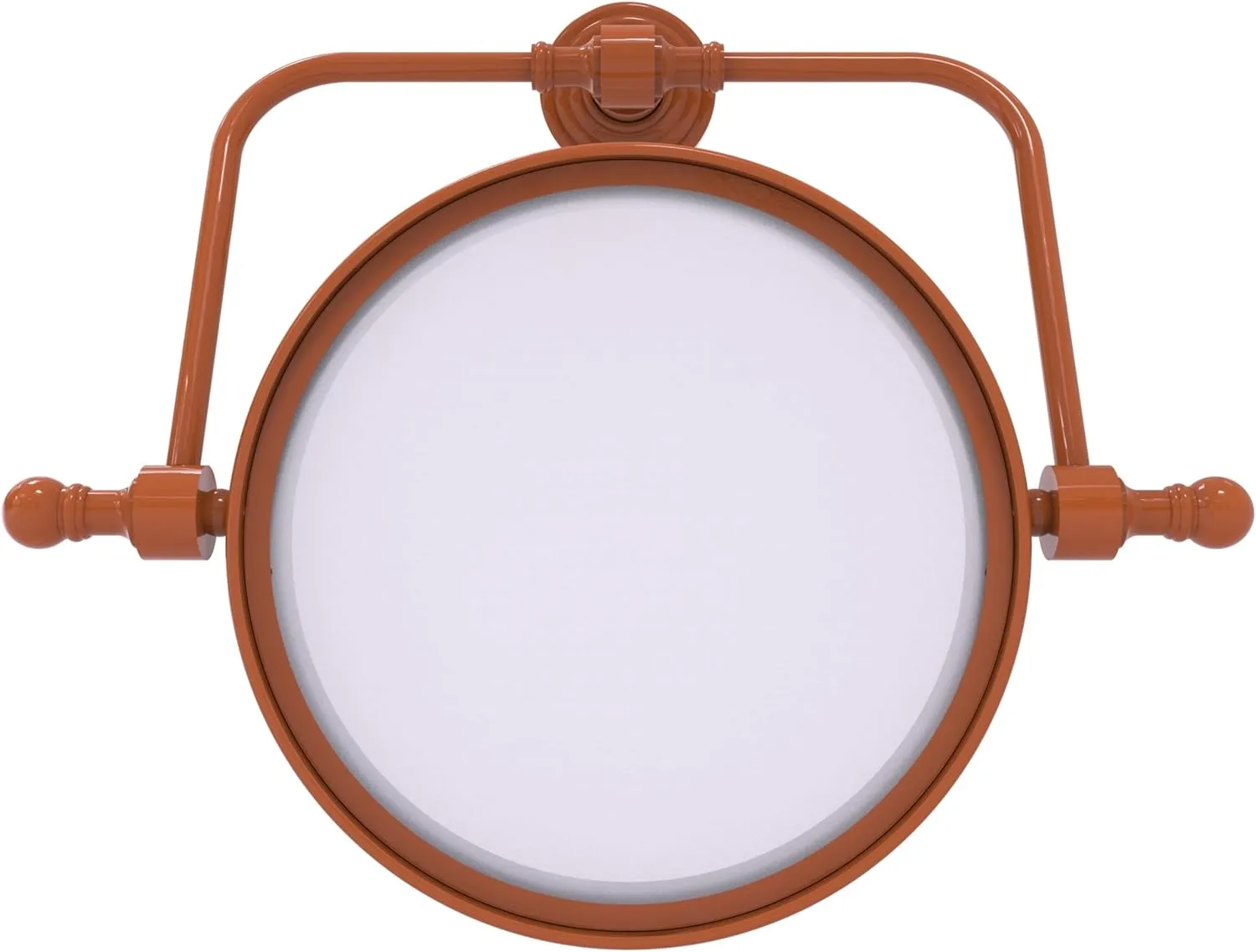 Allied Brass RWM-4/5X-ASP Retro Wave Collection Wall Mounted Swivel Make-Up Mirror 8 Inch Diameter with 5X Magnification, Autumn Sparkle