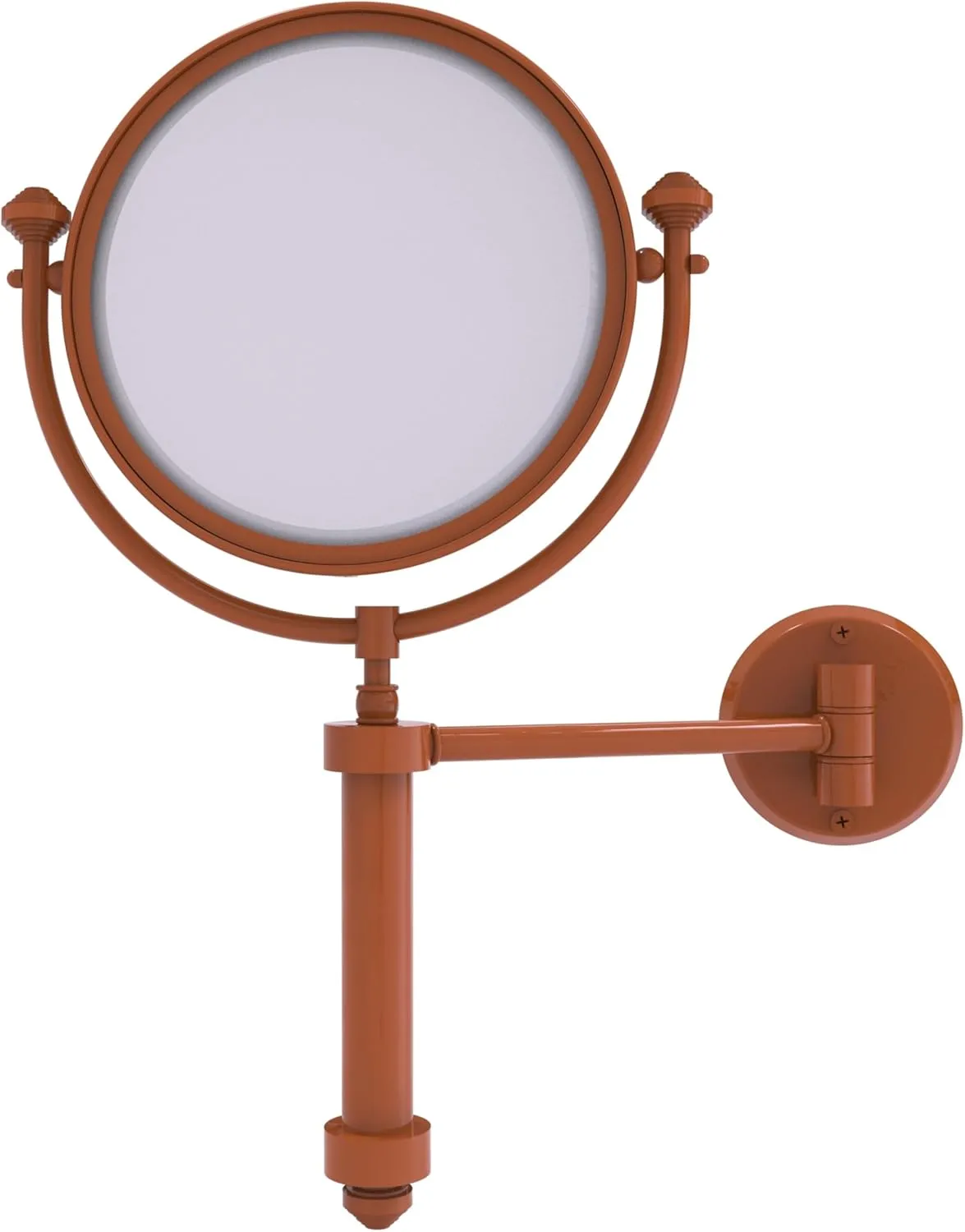 Allied Brass SB-4/4X-ASP Southbeach Collection Wall Mounted Make-Up Mirror 8 Inch Diameter with 4X Magnification, Autumn Sparkle