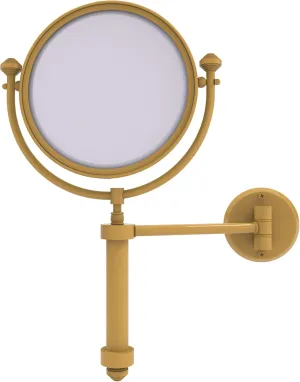 Allied Brass SB-4/4X-SGL Southbeach Collection Wall Mounted Make-Up Mirror 8 Inch Diameter with 4X Magnification, Spanish Gold