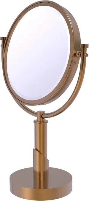 Allied Brass TR-4/5X Tribecca Collection 8 Inch Vanity Top 5X Magnification Make-Up Mirror, Brushed Bronze