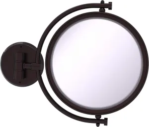 Allied Brass WM-4/3X 8 Inch Wall Mounted 3X Magnification Make-Up Mirror, Antique Bronze
