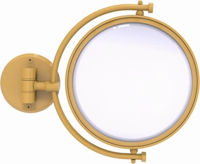 Allied Brass WM-4/2X-SGL 8 Inch Wall Mounted Make-Up Mirror 2X Magnification, Spanish Gold