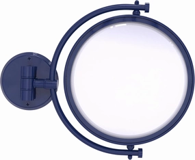 Allied Brass WM-4/5X-MBL 8 Inch Wall Mounted Make-Up Mirror 5X Magnification, Mediterranean Blue