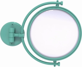 Allied Brass WM-4/5X-SFG 8 Inch Wall Mounted Make-Up Mirror 5X Magnification, Sea Foam Green