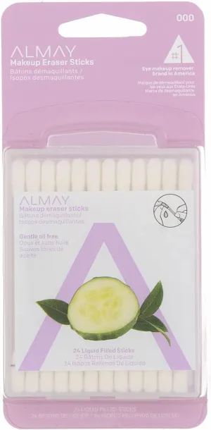 Almay Makeup Eraser Sticks, Liquid Filled Sticks 24 ea (Pack of 4)