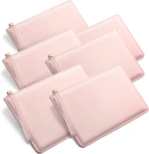 Amylove 6 Pieces Bridesmaid Clutch Bag Wristlet Wallet for Women