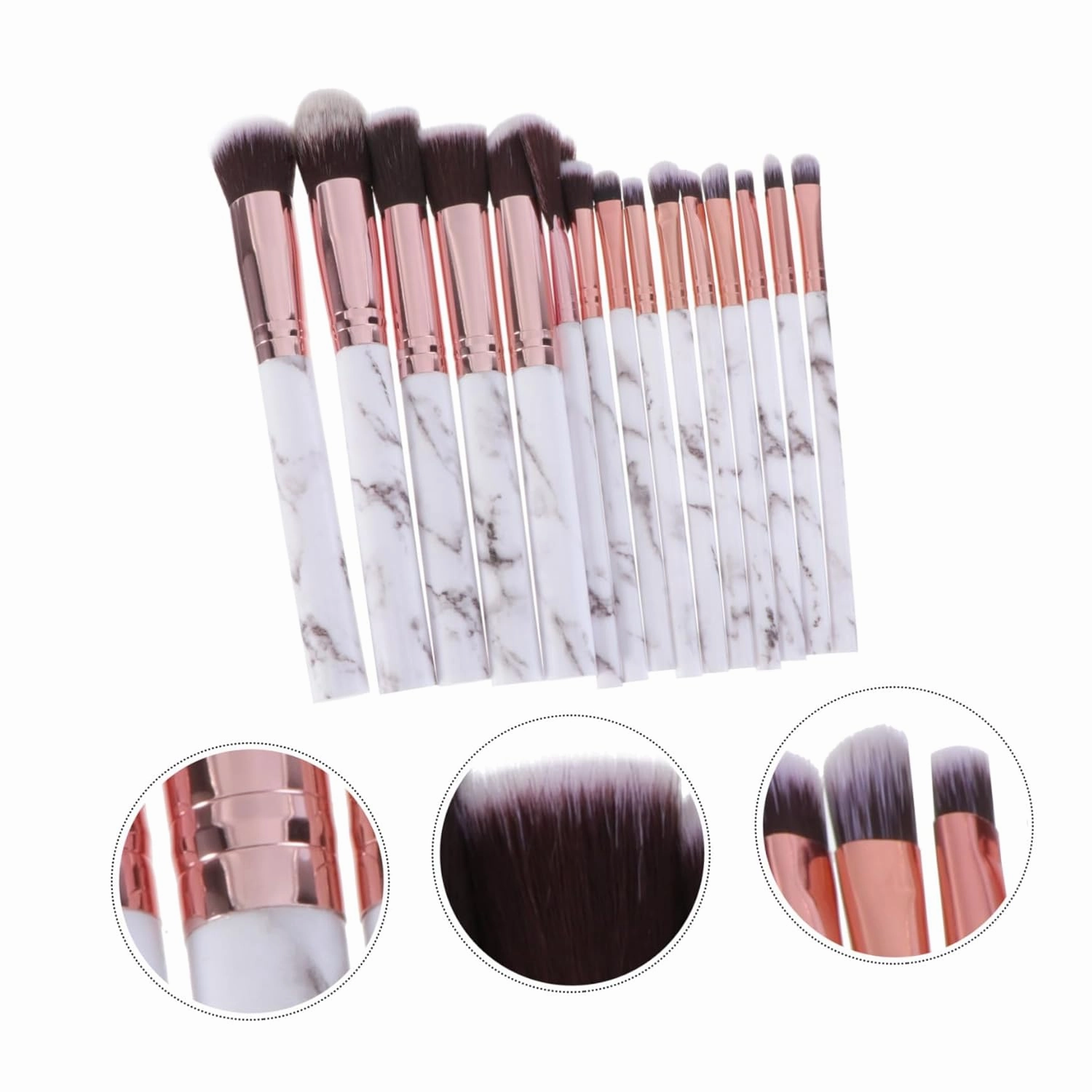 Angoily 30 Pcs Makeup Brush Set 12-piece Nylon Bristles Professional Makeup Brush Set for Women