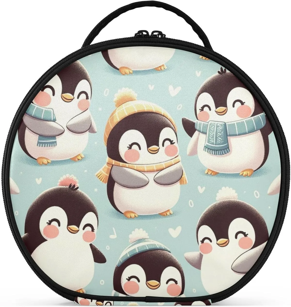 Augenstern Travel Makeup Bag Cosmetic Bag Cute-emperor-penguin Girl Portable Organizer Makeup Train Case Women Toiletry Bag