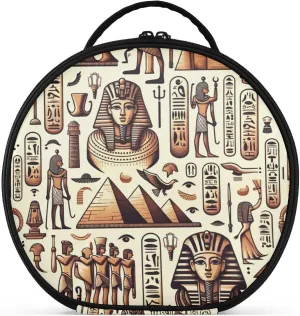 Augenstern Travel Makeup Bag Cosmetic Bag Egypt-hieroglyphs-pharaoh Girl Portable Organizer Makeup Train Case Women Toiletry Bag