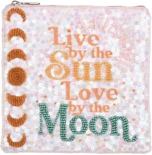 Bamboo Trading Pochette Sun & Moon, 6-inch Width x 6-inch Height