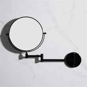 Bathroom Beauty Mirror Bathroom Black Mirror Wall-Mounted Makeup Mirror Folding Magnifying Glass Wall-Mounted Mirrors