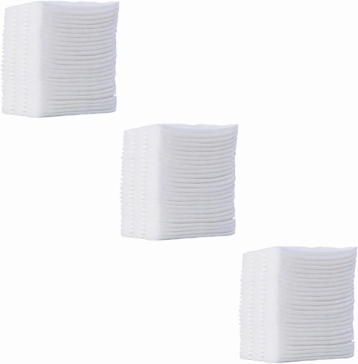 Beaupretty 9packs Three-Packs of Three Non-Woven Makeup Cotton Pads Soft Double-Sided Facial Puff for Daily Skincare Care and Makeup Removal and Convenient Storage
