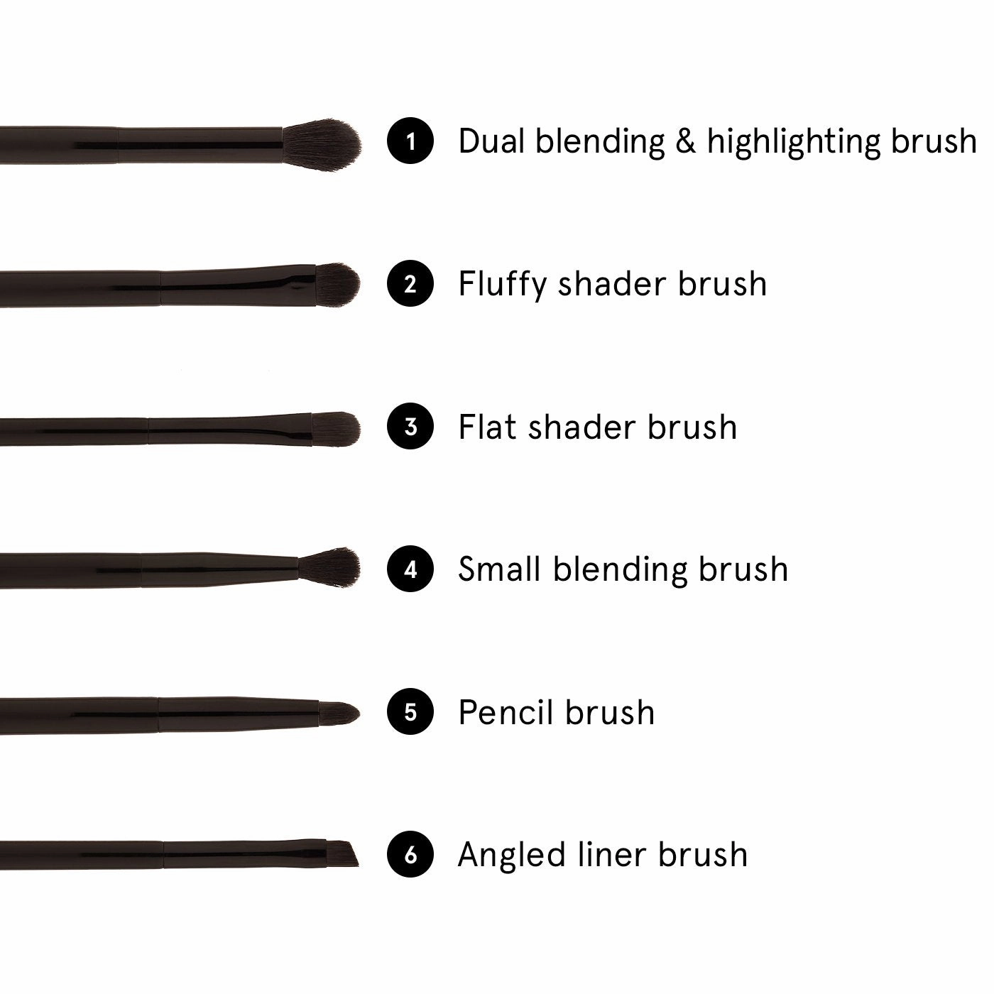 BH Cosmetics - Zodiac Brush Set - 6 Piece Brush Set