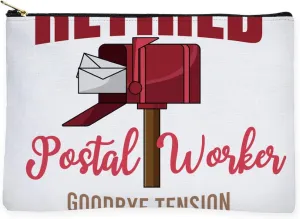CafePress Retired Postal Worker Funny Postman H Zipper Makeup Pouch, 8.5"x6"