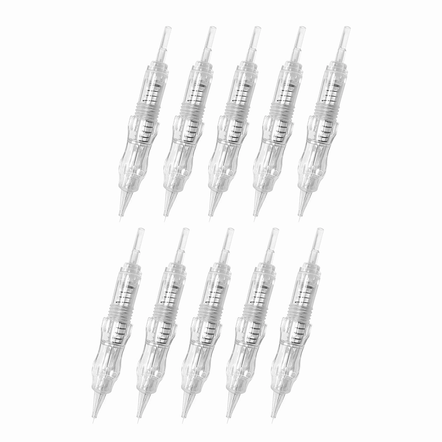 Cartridge Needles – BIOMASER 10PCS Sterilized Permanent Makeup Cartridge Needles Screw Thread Tattoo Needle for Permanent Makeup Machine Tattoo Pen for Eyebrow Eyeliner Lip Contour(5RL-0.25MM)