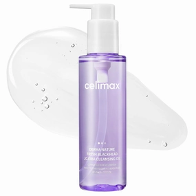 celimax Derma Nature Fresh Blackhead Jojoba Cleansing Oil | Light & Non-Greasy Daily Makeup Remover, Facial Cleanser, Clogged Pore & Blackheads Removal, 150ml
