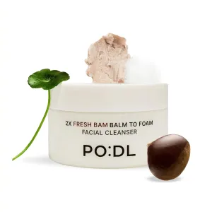 Chestnut Balm To Foam Vegan Cleanser(4.39 fl oz) | Cleansing Balm Korean Makeup Remover, No Double Cleansing | Triple Exfoliating(AHA, BHA, LHA), Zero Irritation | Boost Hydration, No Tightness