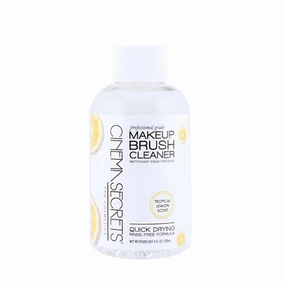 Cinema Secrets Original Makeup Brush Cleaner Solution - Professional Cleanser for Makeup Brushes - Quick-Drying, Rinse-Free Formula - Removes Stubborn Waterproof Make Up - Lemon