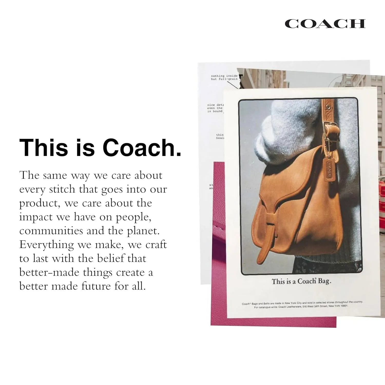 Coach Women's Essential Cosmetic Pouch Bag, Tan Caramel, One Size