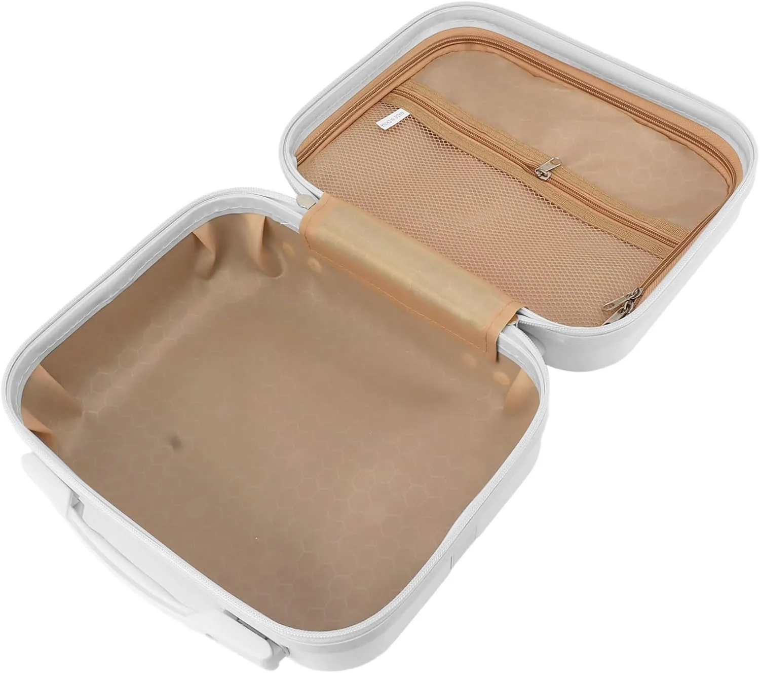 Cosmetic Bag, Delicate and Portable ABS Cosmetic Bag for Home (White)