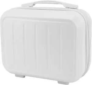 Cosmetic Bag, Delicate and Portable ABS Cosmetic Bag for Home (White)