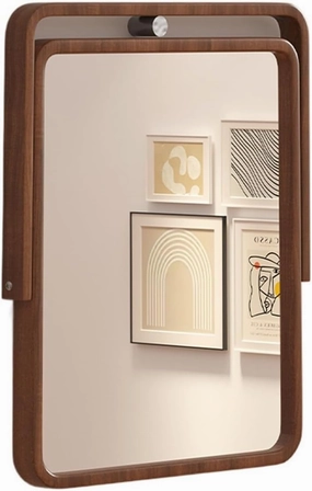 Cosmetic Mirror Desktop Desktop Foldable Vanity Mirror Home Simple Female Bedroom Retro Square Mirror