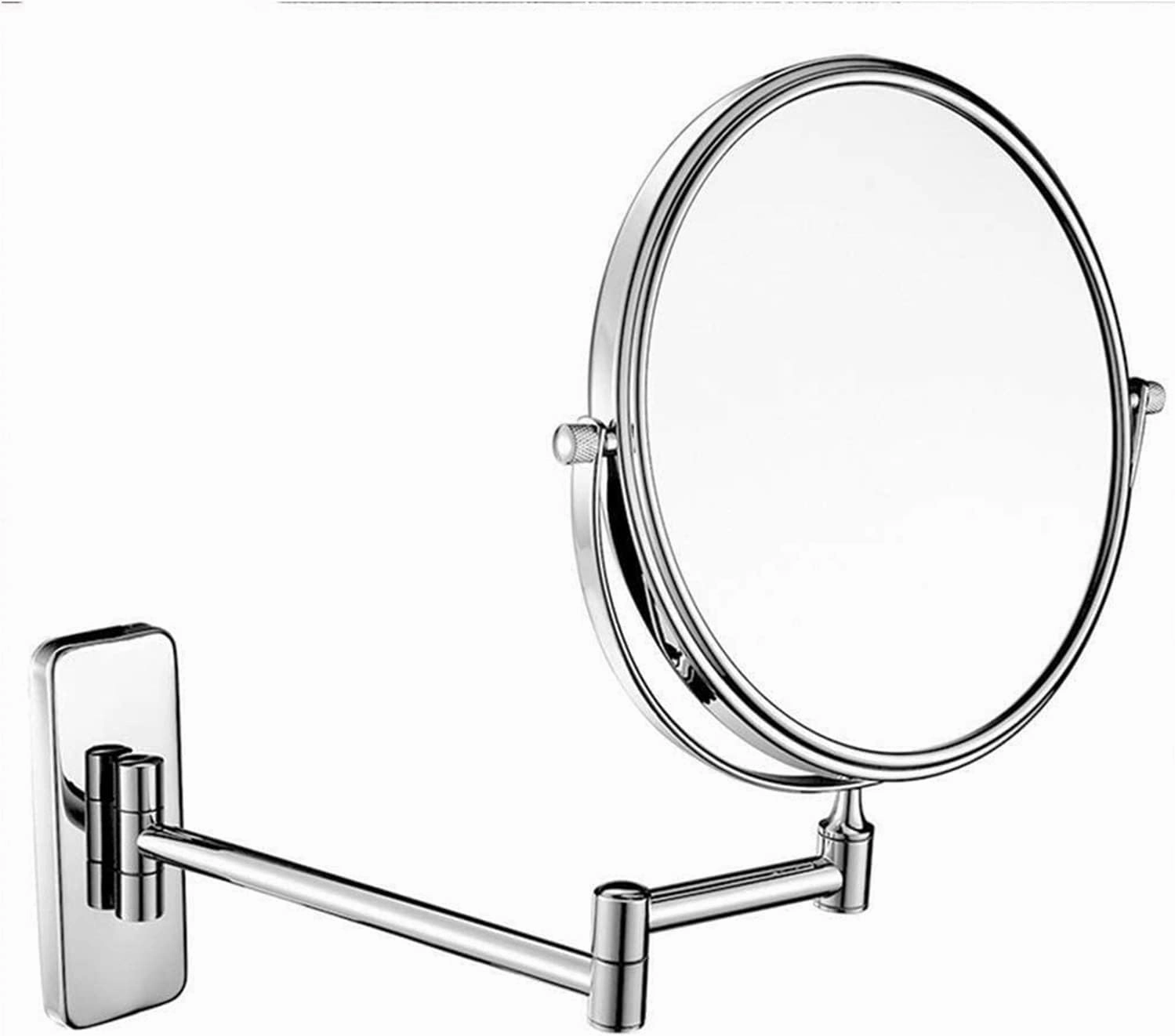Cosmetic Vanity Mirror 10 Times Magnification European 8 Inch Makeup Mirror Creative Bathroom Double-Sided Vanity Mirror Wall Hanging